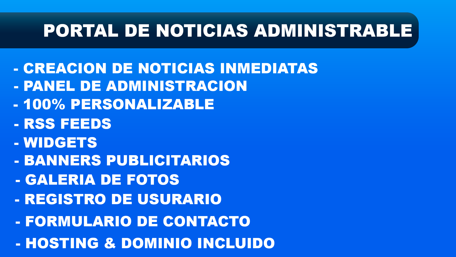 Portal de Noticias Administrable