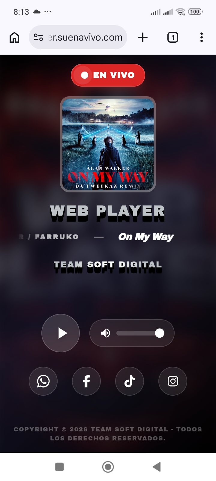 Web Player Móvil